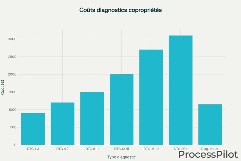 Coûts moyens des diagnostics immobiliers selon la taille des copropriétés