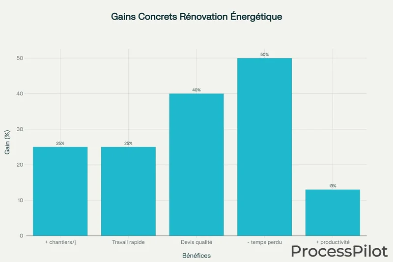 Évolution des gains de productivité pour les artisans de la construction grâce à l'intelligence artificielle
