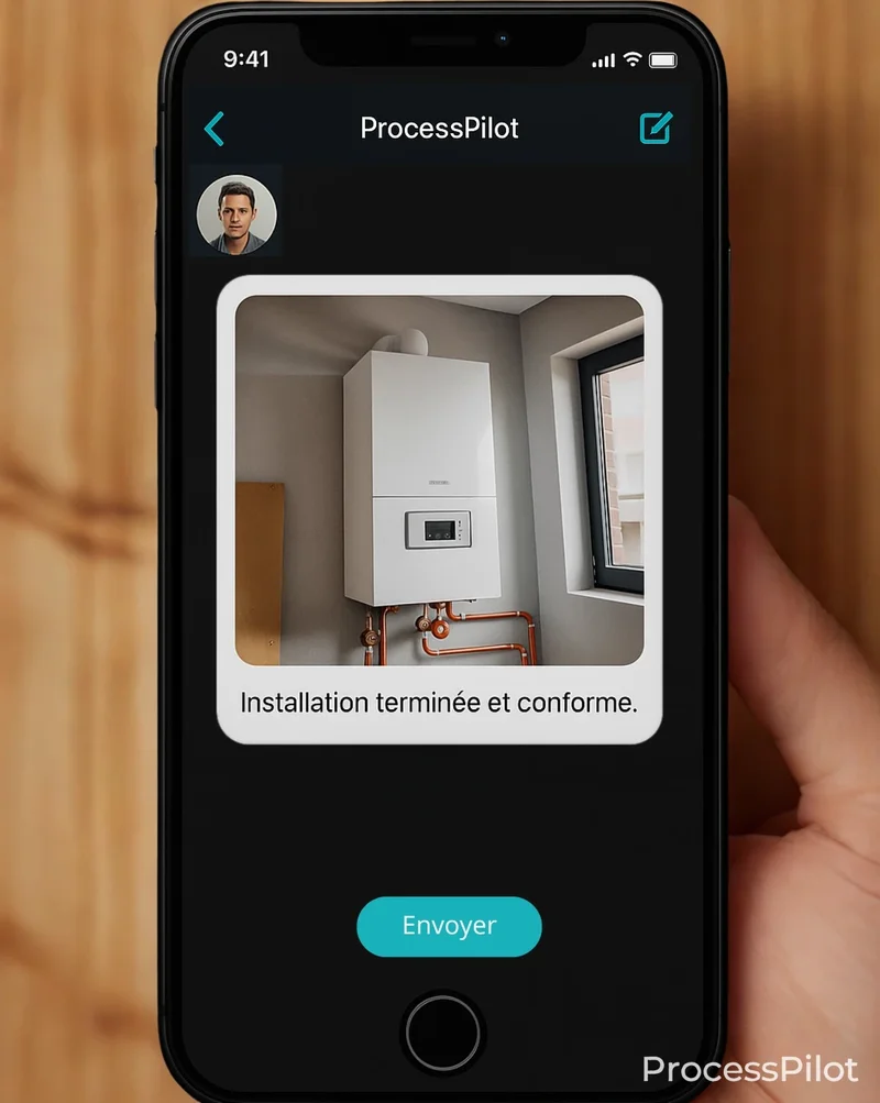 Étape 1 : Prise de photo sur le chantier