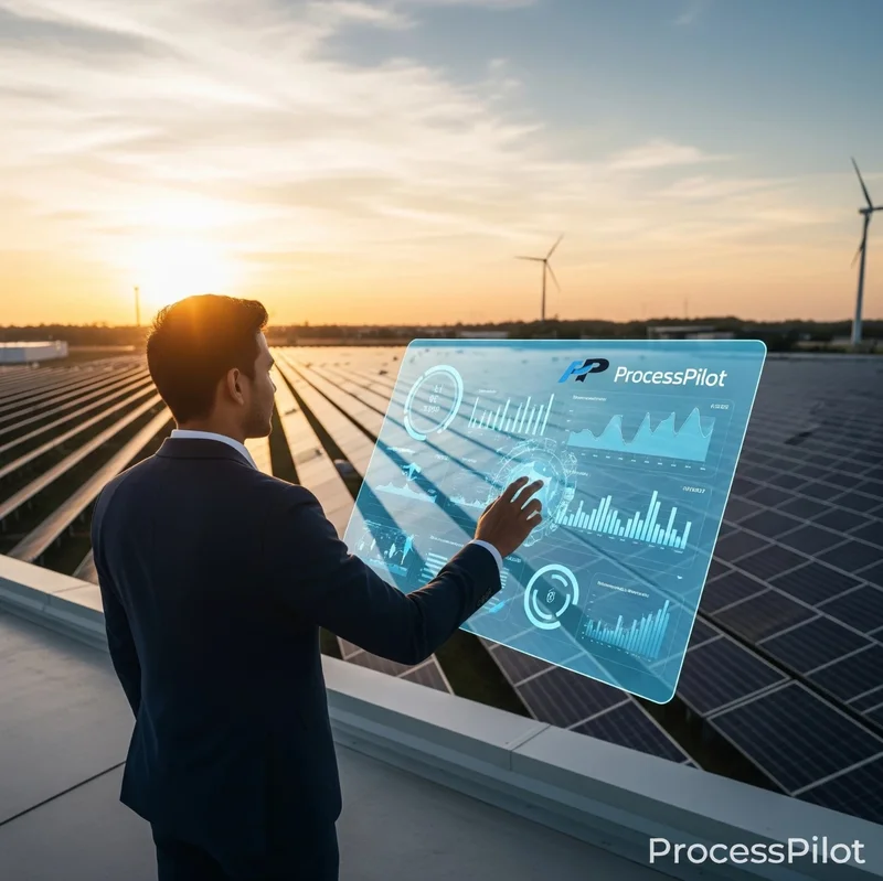 PME BTP ProcessPilot visualisant indicateurs métier et dashboard connecté