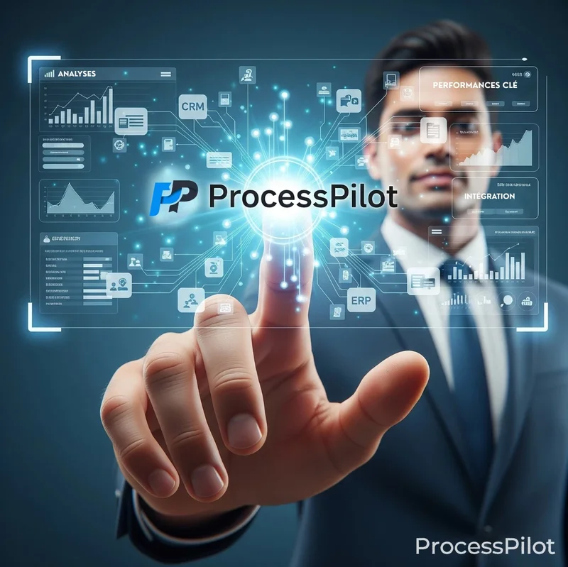 Chef de projet BTP analysant KPIs ProcessPilot PME