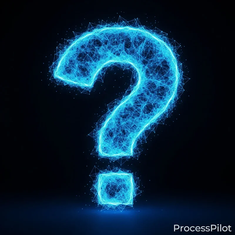 Illustration symbolisant l'interrogation et la découverte de l'équipe ProcessPilot